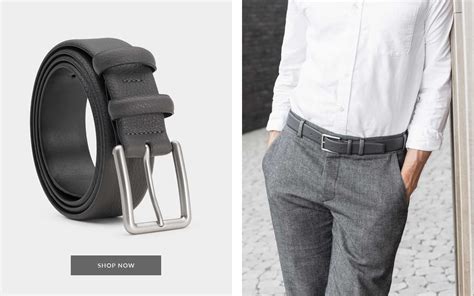 light grey belts for men.